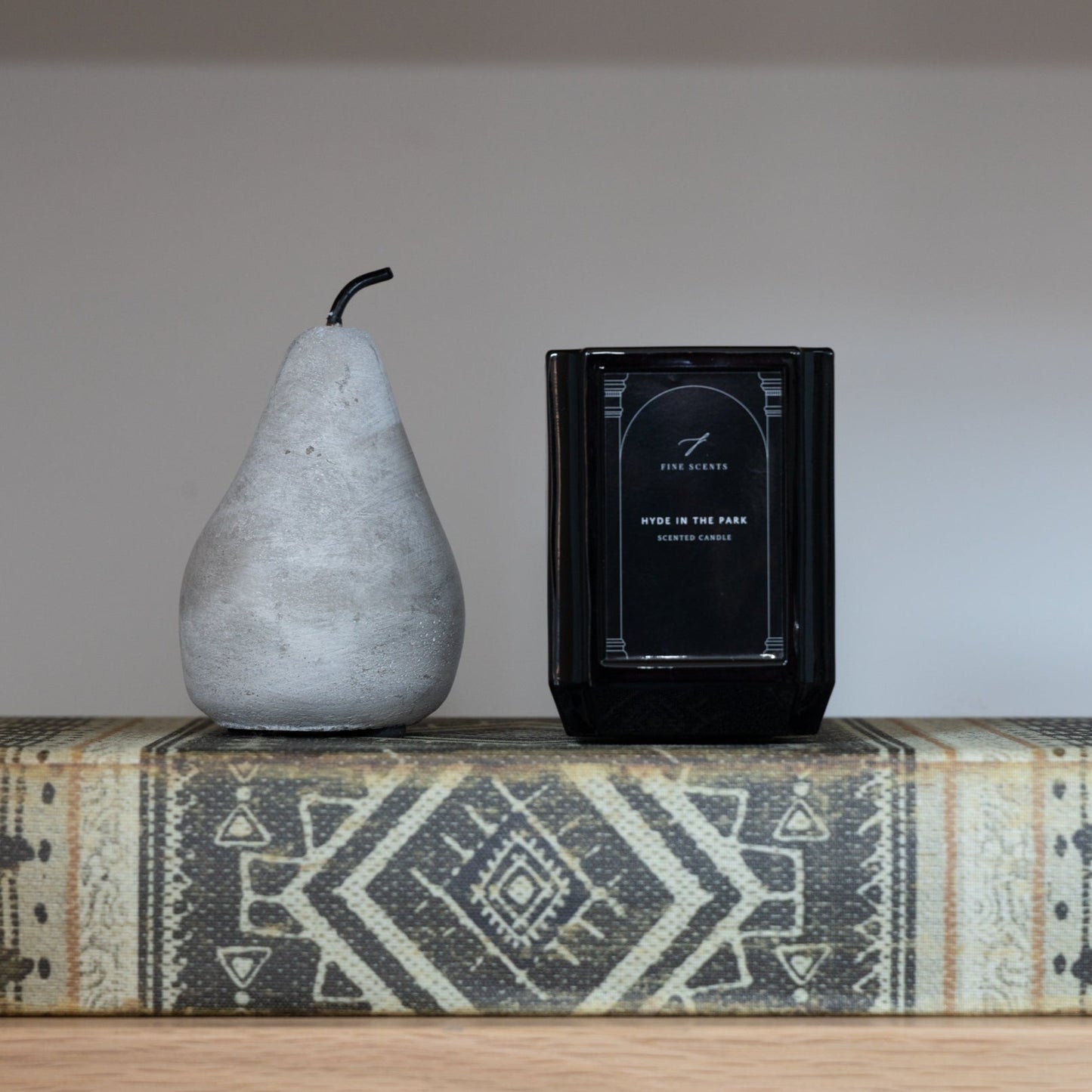 Hyde in the Park Luxury Scented Candle in elegant glass jar, available at Clarkson Lee Lifestyle.