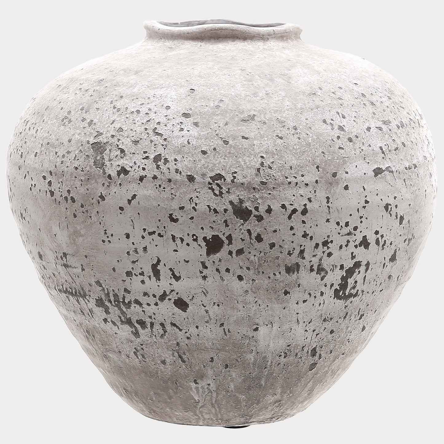 Close-up of the Stone Finished Vase showcasing its stone-inspired texture and neutral tones.