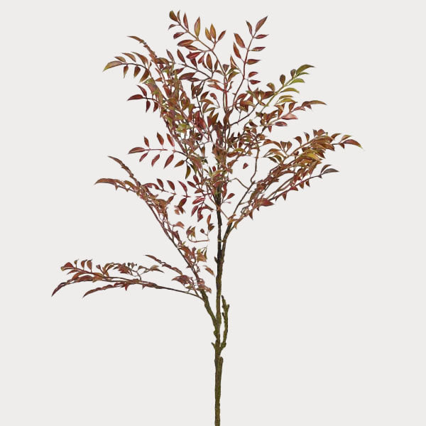Close-up of Autumnal Leaf Spray showcasing its realistic foliage in warm fall colors.