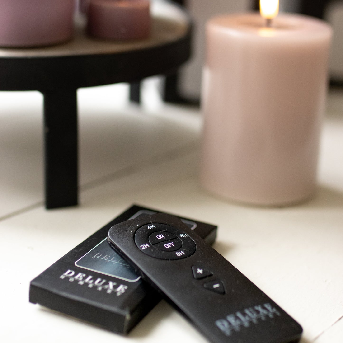 LED Candle Remote Control displayed alongside compatible LED candles.