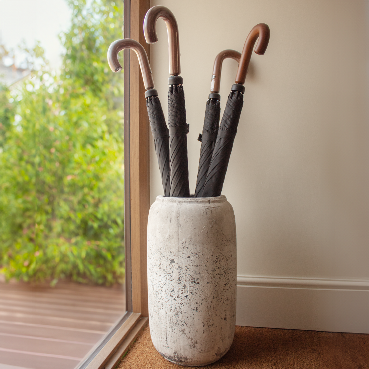 Distressed Stone Vase crafted from terracotta with a weathered stone finish, available at Clarkson Lee Lifestyle.