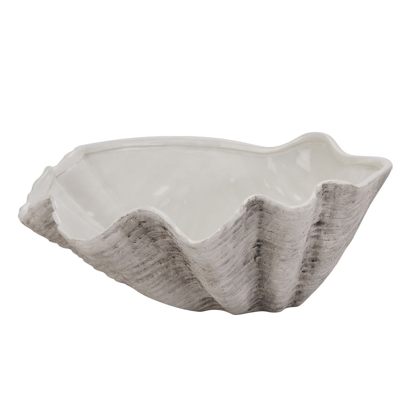 Close-up of Seashell Inspired Bowl showcasing its intricate shell-like design.