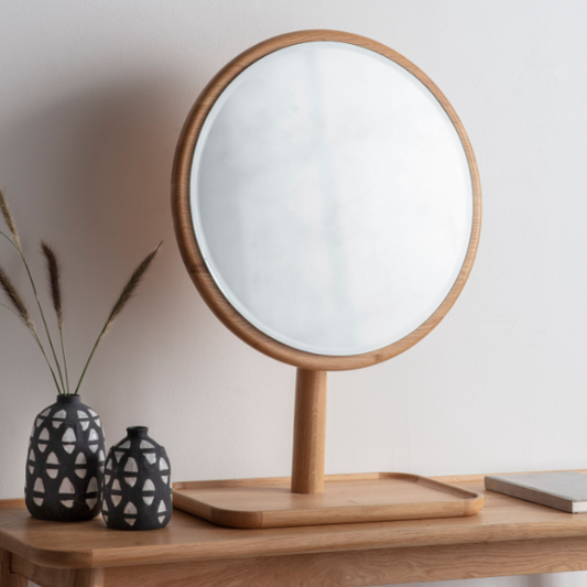 Cheval Dress Mirror with oblong shape and full-length reflection, available at Clarkson Lee Lifestyle.
