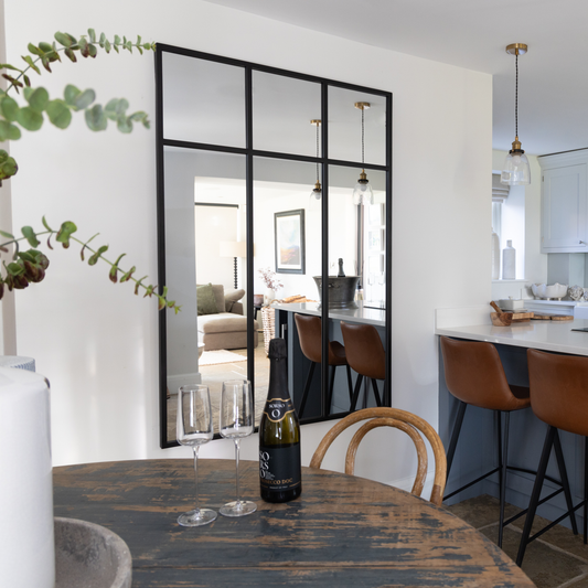 Geometric Wall Mirror with modern design, available at Clarkson Lee Lifestyle.