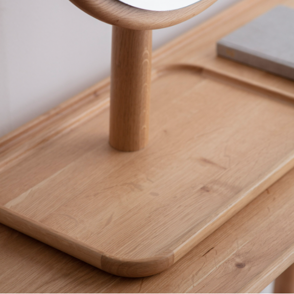 Cheval Dress Mirror placed in a modern bedroom, enhancing the decor.
