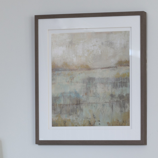 Dusk is Falling wall art depicting a serene landscape at twilight, available at Clarkson Lee Lifestyle.