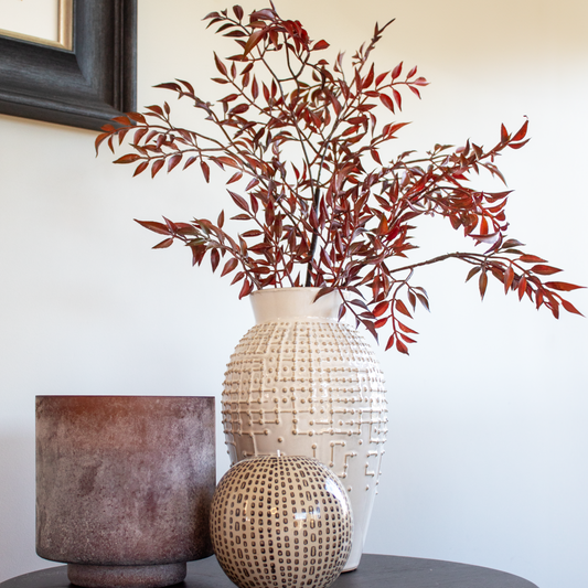 Autumnal Leaf Spray featuring rich fall colors, available at Clarkson Lee Lifestyle.