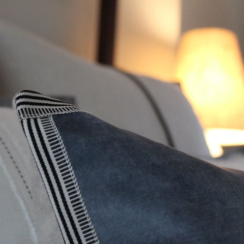 Vintage Velvet Cushion with a luxurious brushed velvet finish, available at Clarkson Lee Lifestyle.