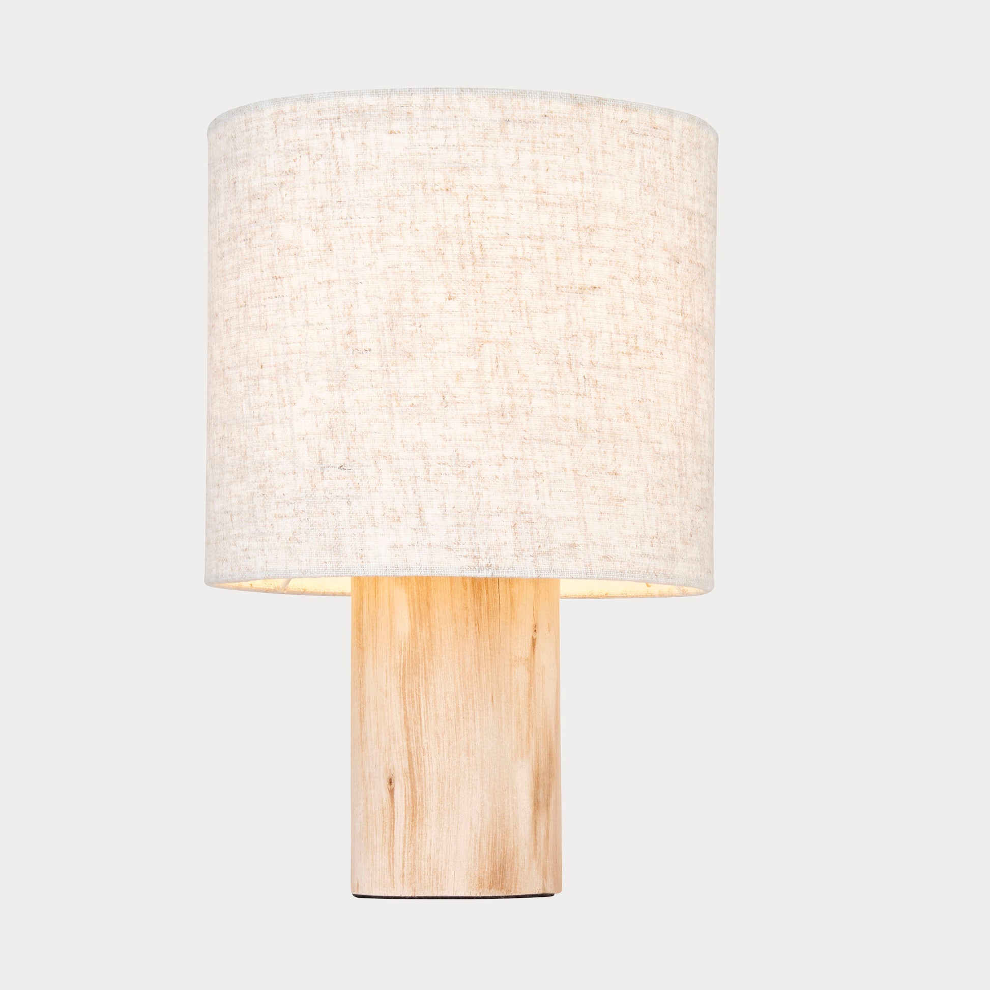 Close-up of the Wooden Table Lamp highlighting its intricate craftsmanship and natural wood texture.