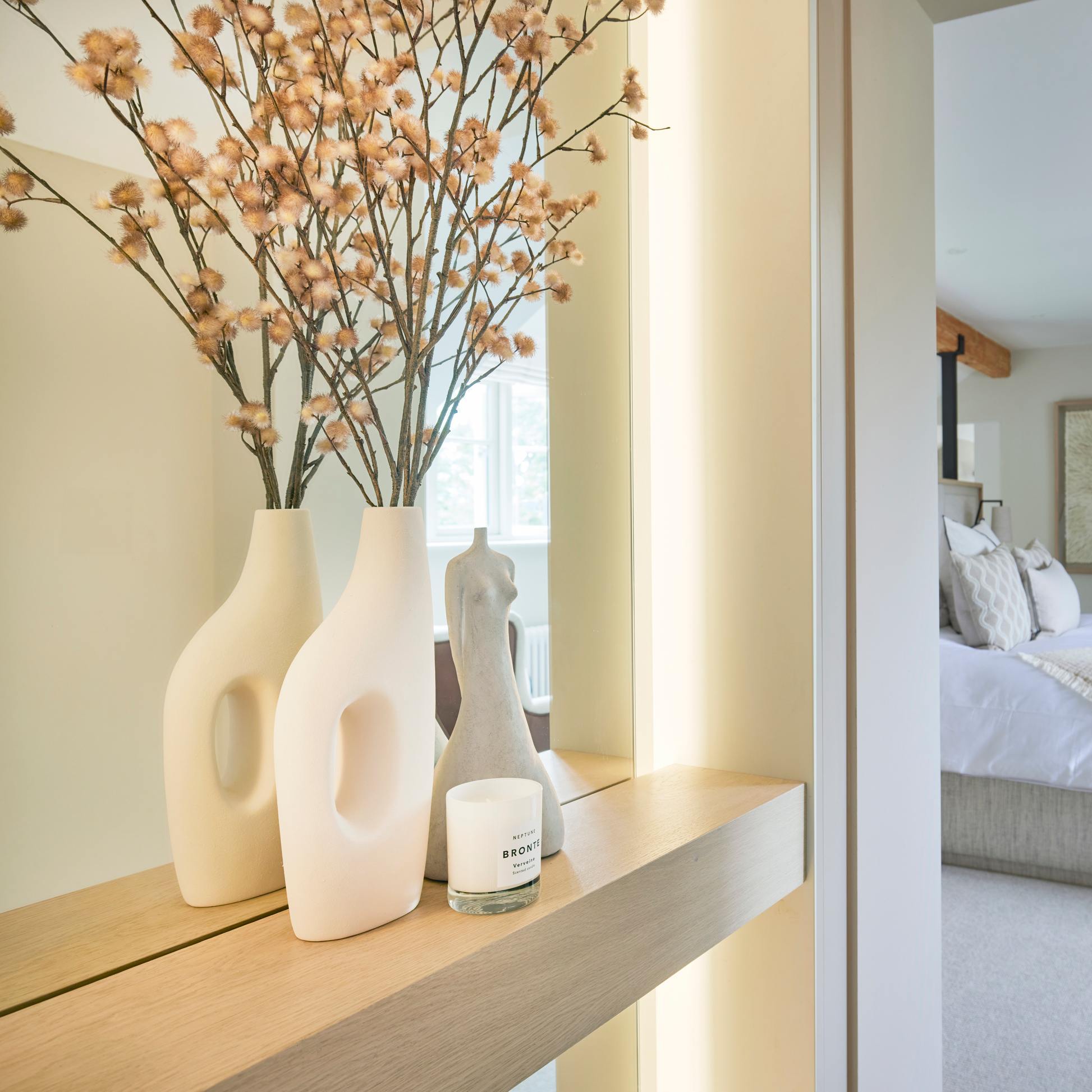 Textured Vase with soft, organic curves, available at Clarkson Lee Lifestyle.