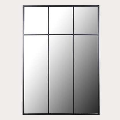 Close-up of Geometric Wall Mirror showcasing intricate design details.