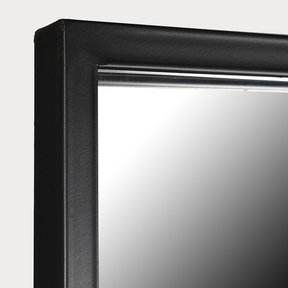 Side view of Geometric Wall Mirror highlighting its sleek profile.